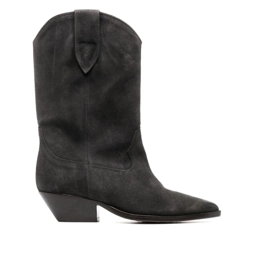 Isabel Marant Duerto Leather Boots Grey Stiefel