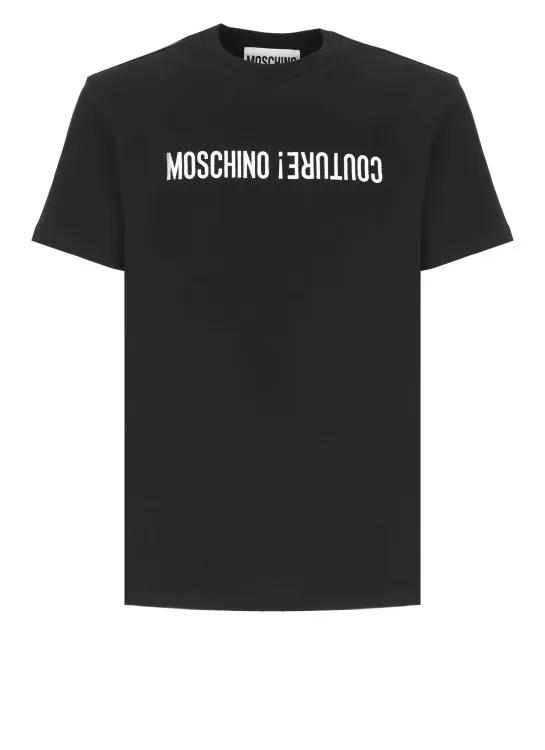 Moschino - Logoed T-Shirt - Größe XXL - schwarz