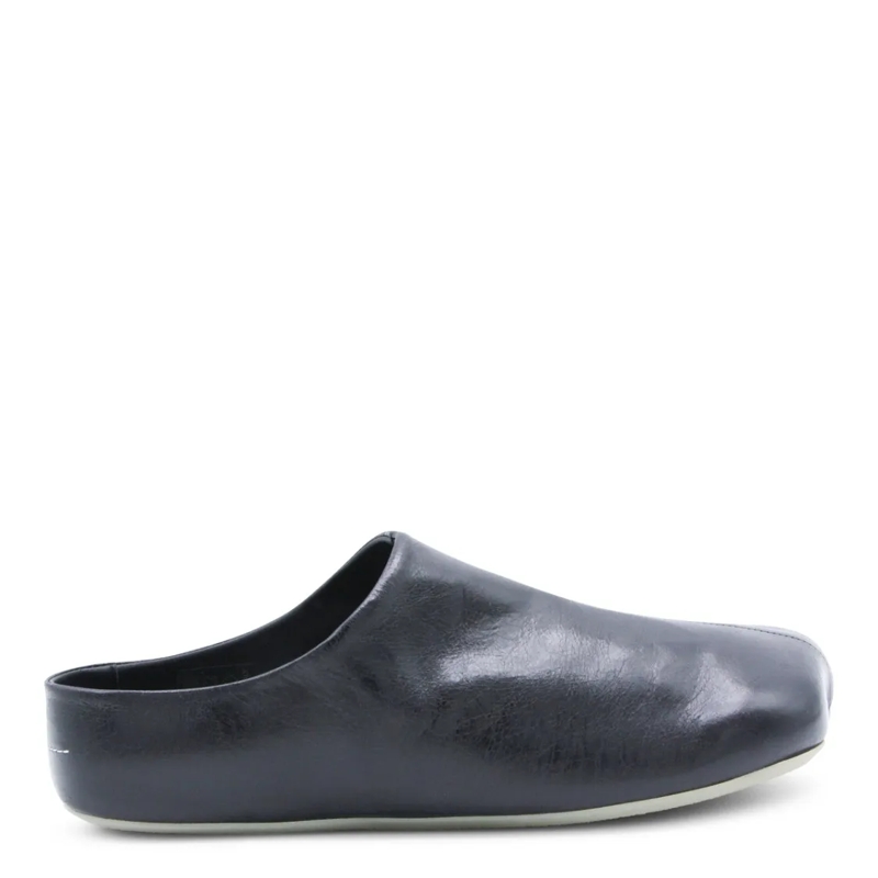 MM6 Maison Margiela Mocassin Leather Slip-On Loafers Grey