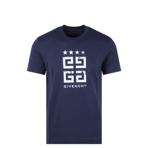 Givenchy 4G Stars T-Shirt Blue 
