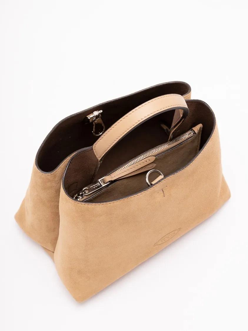 TOD'S Shoppers & Totes Micro Bag In Leather in beige