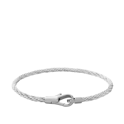 Miansai Men Knox Cable Bracelet Matte Silver Braccialetti