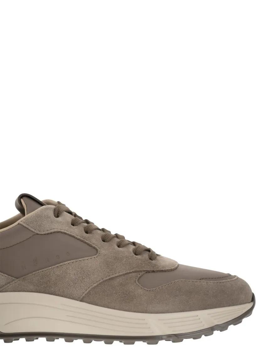Thumbnail - Hogan Low-Top Sneaker - Hyperlight Trainers In Suede And Fabric - Gr. 6 - in Braun - für Damen