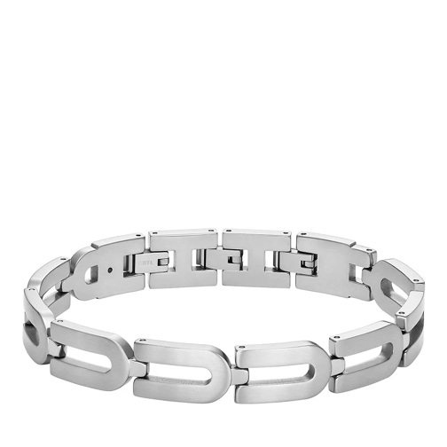 Fossil Heritage D-Link Chain Stainless Steel Chain Bracel Silver Armband