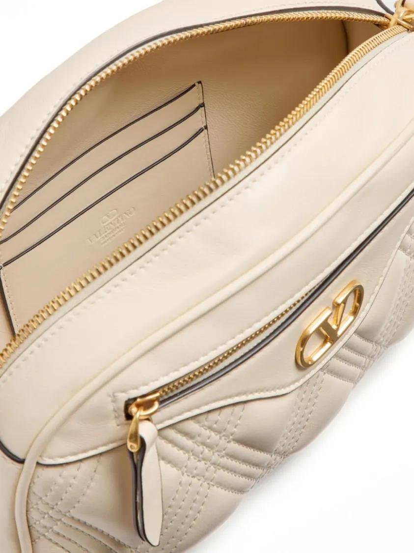 Valentino Garavani Hobo bags Quiltie 67 Medium Camera Bag in beige