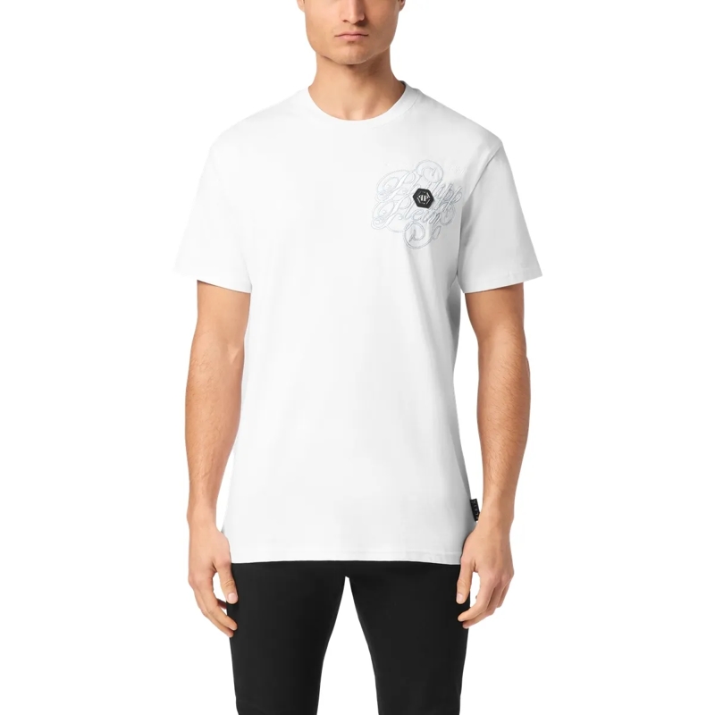 Philipp Plein T-Shirt T-Shirt Mit Schmucksteinen weiss(Image 2)