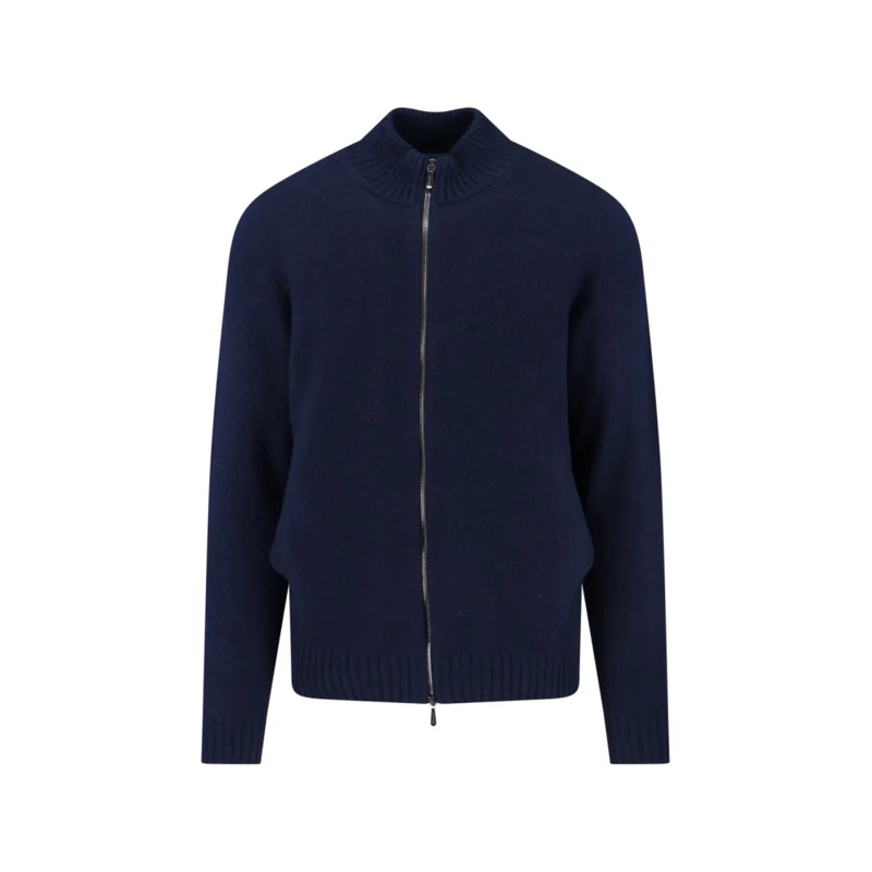 Drumohr Pull Lambswool Sweater – Navy Blue Blue