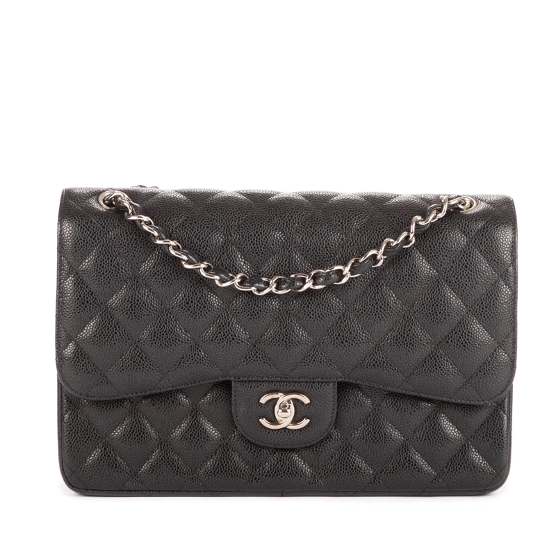 Chanel Crossbody Bag Classic Double Flap Jumbo schwarz
