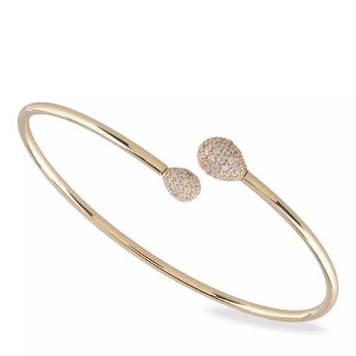 Little Luxuries by VILMAS Vita Elégance Bangle Drops Yellow Gold Plated Armband