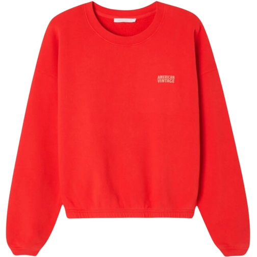 American Vintage Sweatshirts American Vintage Izubird Sweaters Rood Izu03ae25 rot