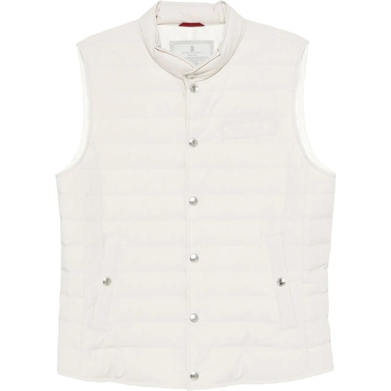 Brunello Cucinelli Weste Jackets White weiß