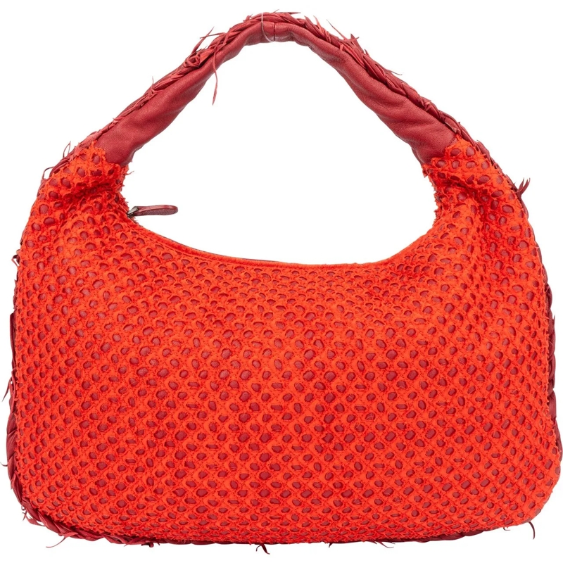 Bottega Veneta Schultertasche Bottega Veneta Limited Distressed Belly Hobo Bag rot