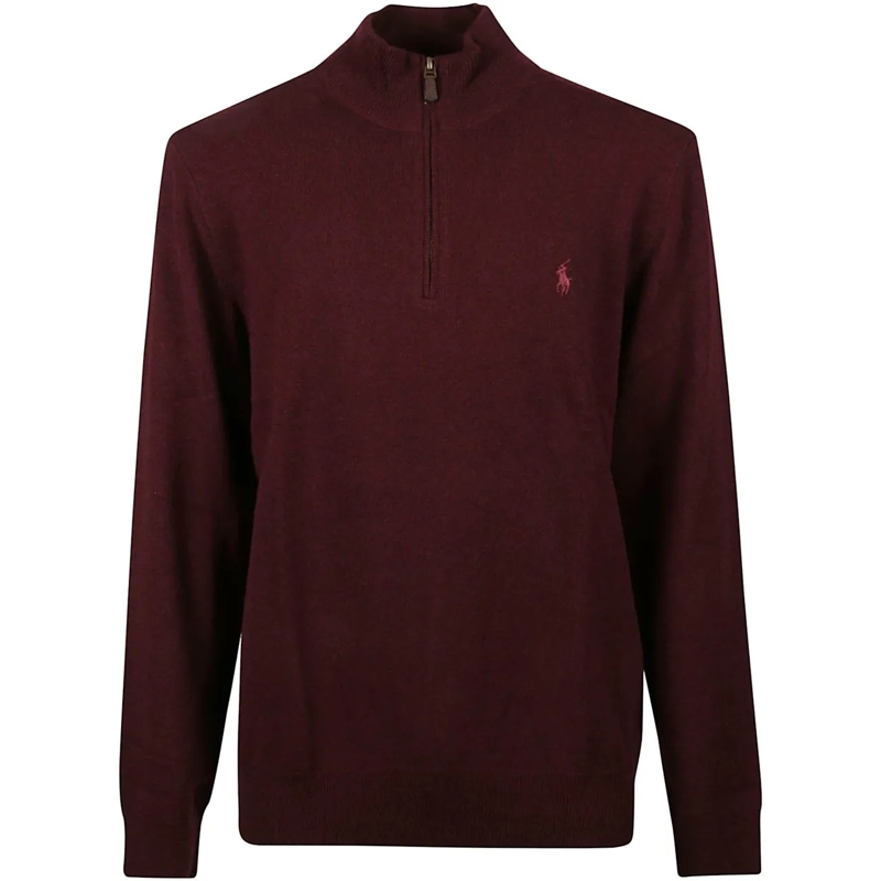 Ralph Lauren  Half Zip Sweater Red rot