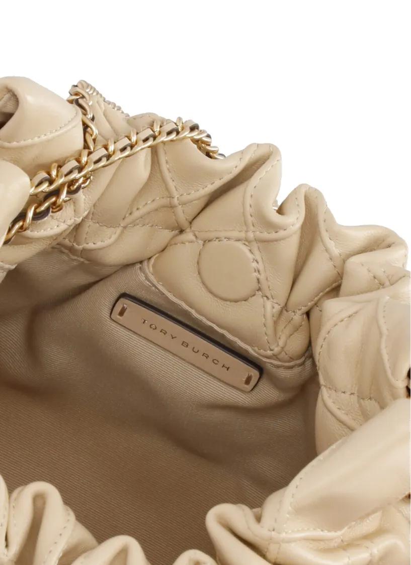TORY BURCH Hobo bags Beige Leather Shoulder Bag in beige