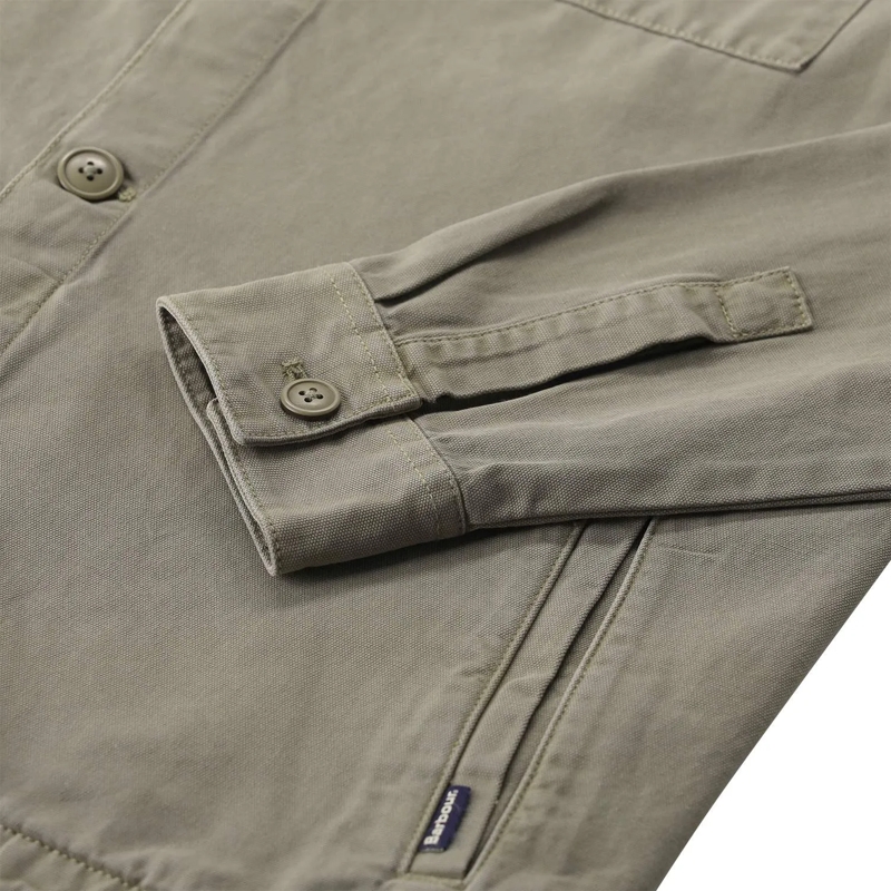 Barbour Hemd Overshirt aus Baumwolle grün(Image 4)