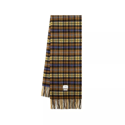 Ader Error Tartan Scarf - Wool - Brown Brown 