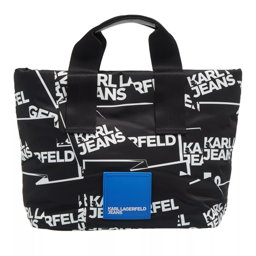 Karl Lagerfeld Jeans Folded Logo Tote Folded Aop Rymlig shoppingväska