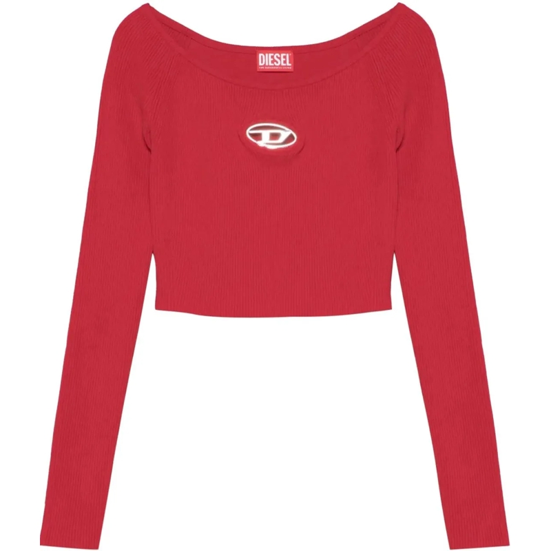 Diesel T-shirt M Vera Ls Top Red rot