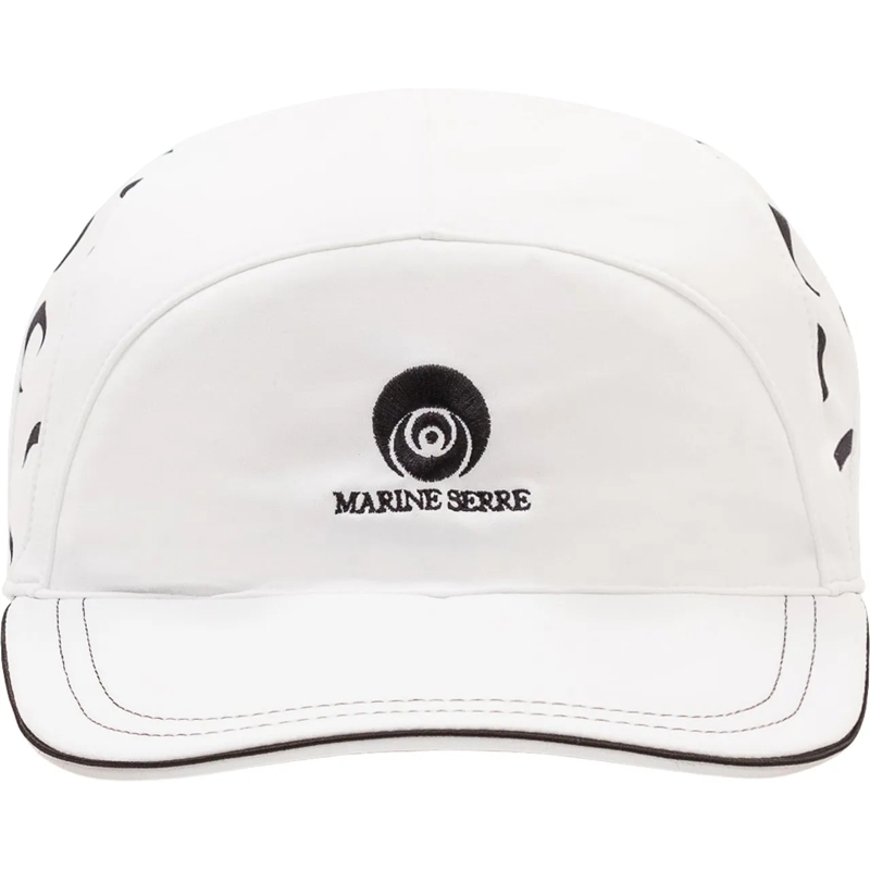 Marine Serre Casquette Cappello Baseball Sport con Logo Ricamato weiß