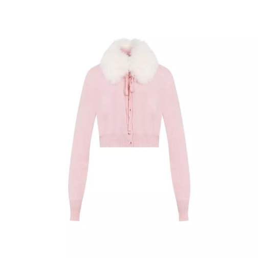 Sportmax Wool Sport Cardigan Pink 