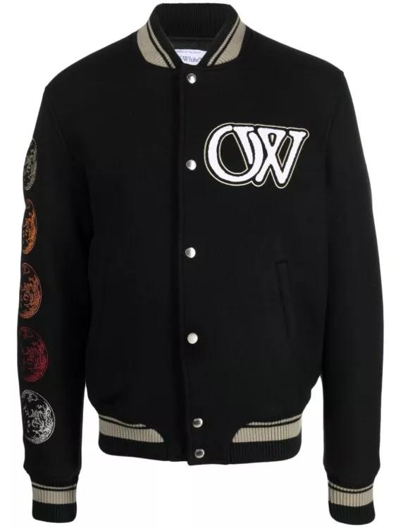 Off White Black Bomber Jacket Black Bomberjacks