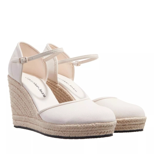 Calvin Klein Wedge Sandal Close Toe Ess Ancient White Espadrillos