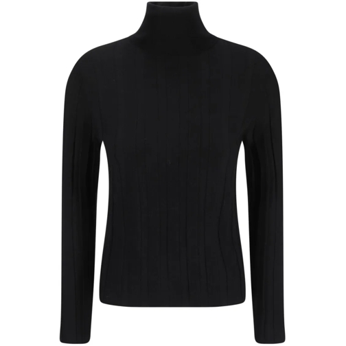 Allude Rollkragenpullover Wool Sweater Black