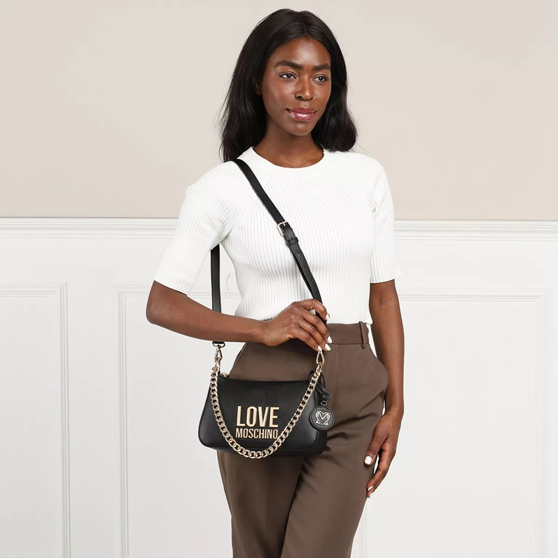 Love Moschino Sac à bandoulière Love Lettering Nero(Image 3)