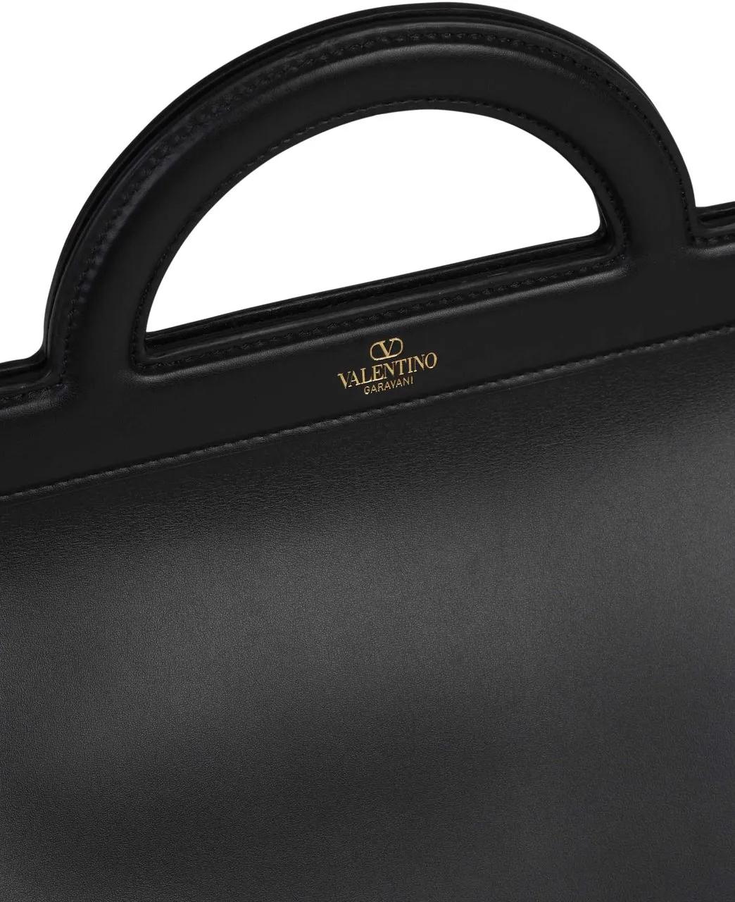 Thumbnail - Valentino Garavani Businesstaschen & Reisegepäck - Leather Shopper Briefcase - Gr. unisize - in Schwarz - für Damen