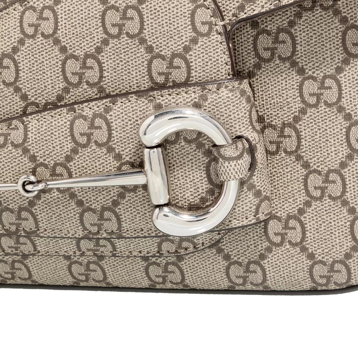 Gucci Shoppers Shoulder Bag Tessuto in bruin