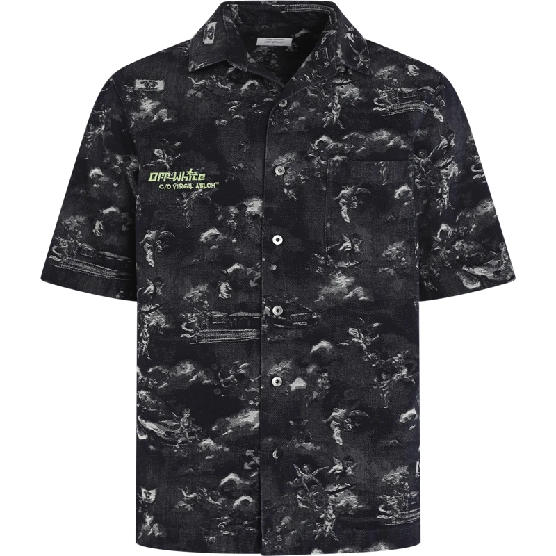 Off-White Haut décontracté Heren Fresco Jacq Shirt Blauw blau