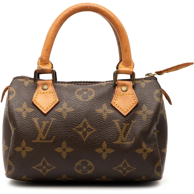 Louis Vuitton Schultertasche Monogram Mini Speedy HL braun