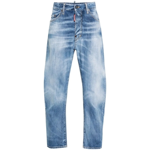 Dsquared2 Blue Cotton Denim Blue Jeans