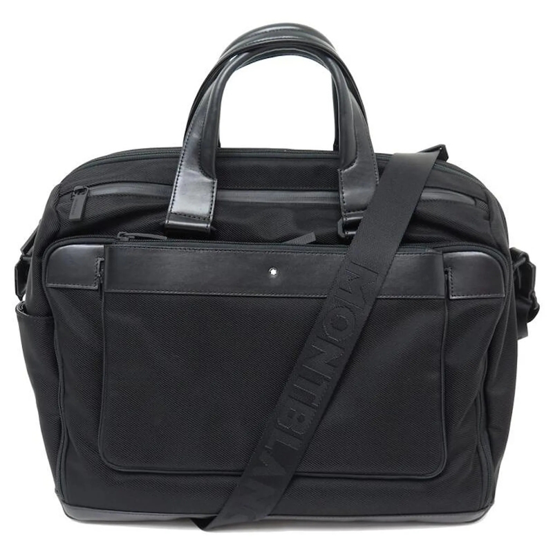 Montblanc Saddle Bag NEUE MONTBLANC NIGHTFLIGHT 118260 SCHULTERREISETAS schwarz