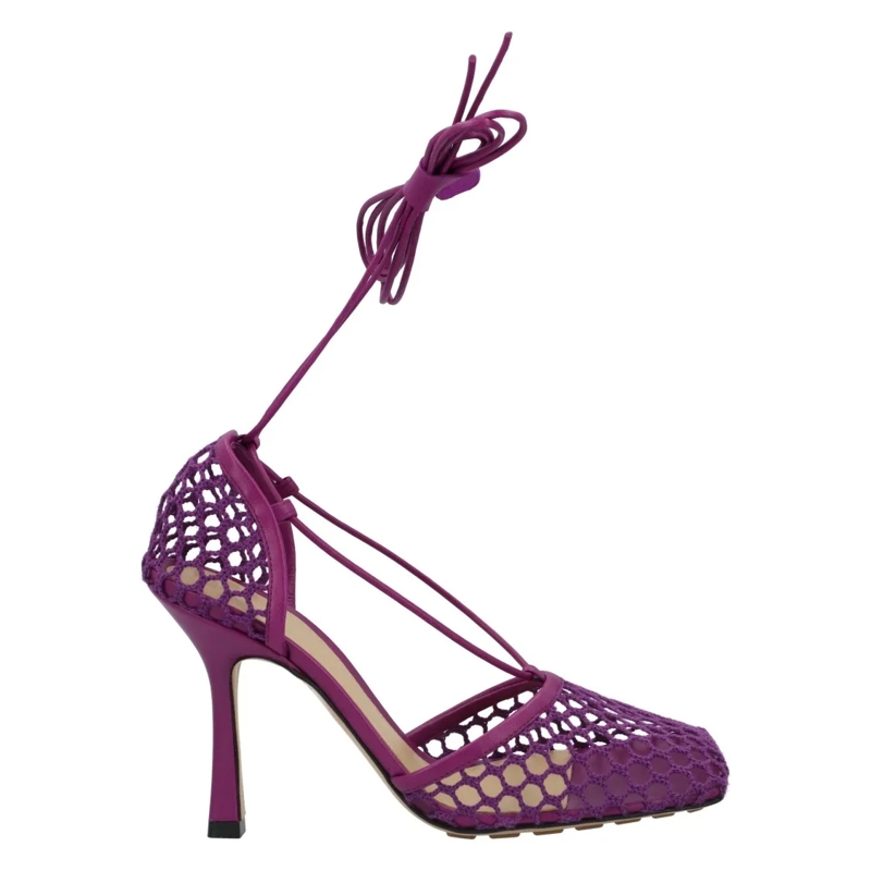 Bottega Veneta Sandalen Stretch Lace-Up Sandal Violet Purple
