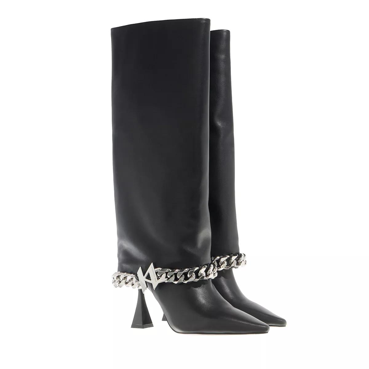 Karl Lagerfeld Debut Foldover Hi Boot Black Stövlar