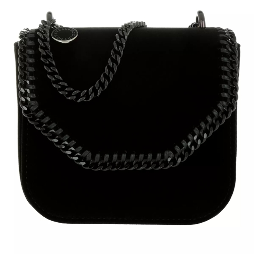 Stella McCartney Falabella Box Bag S Velvet Black Crossbody Bag
