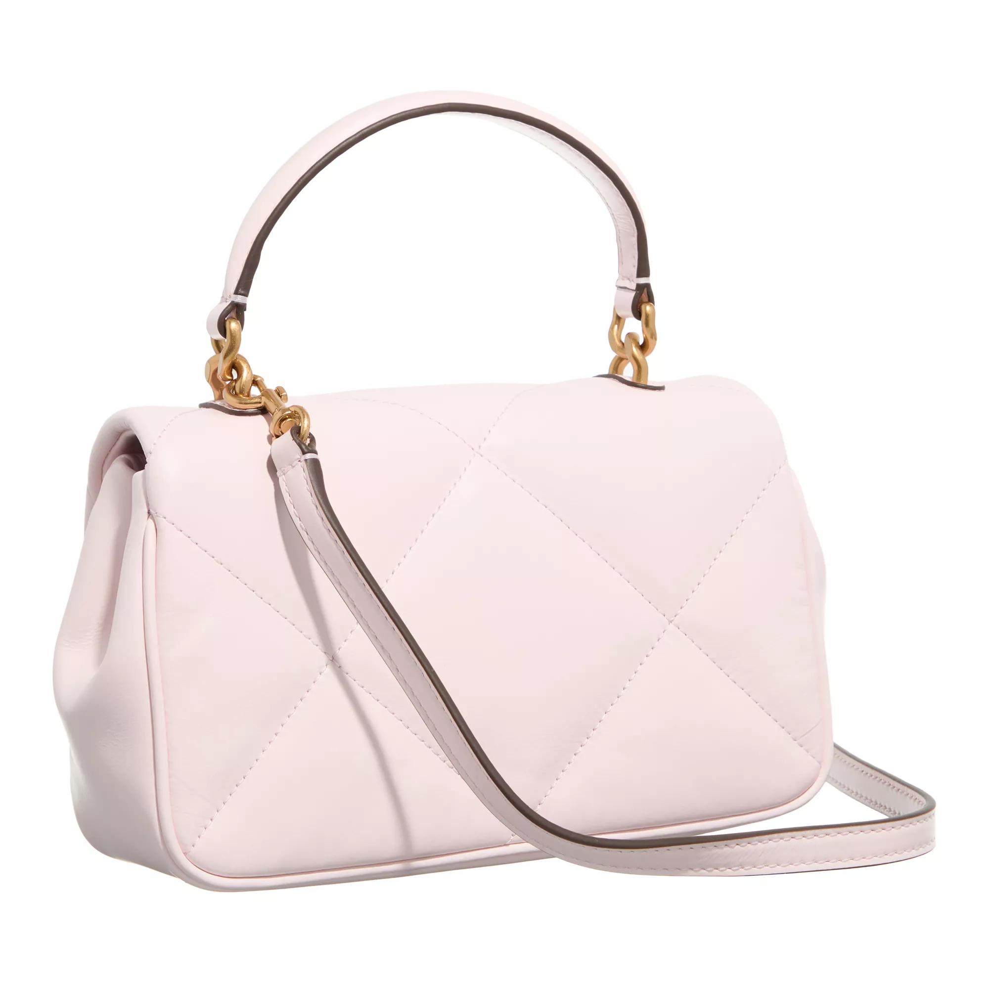 TORY BURCH Hobo bags Kira Diamond Quilt Top-Handle in poeder roze