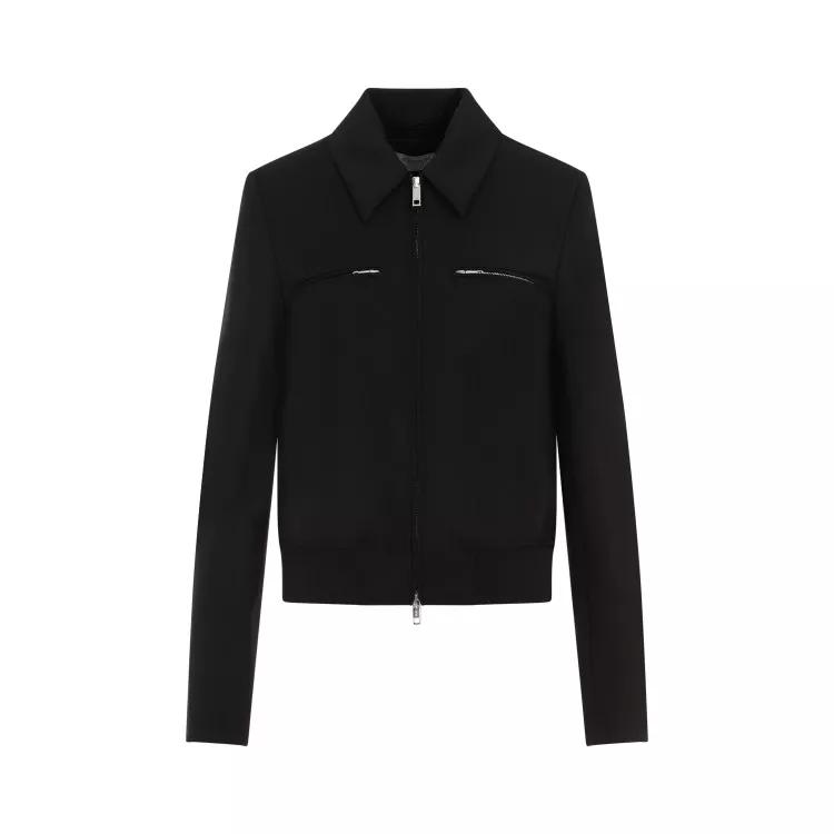 Sportmax - Plava Bomber Jacket - Größe 42 - black