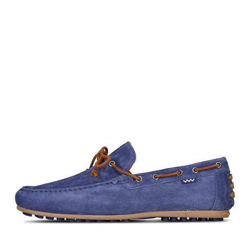 Van Bommel Low-Top Sneaker Mokassins Stevi Blau