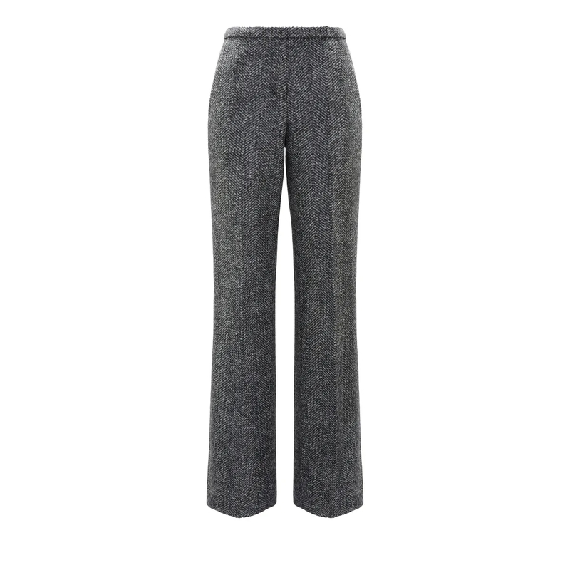 Dorothee Schumacher Stoffhose CASUAL ATTRACTION pants stereo grey herringbone
