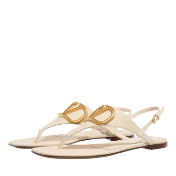 VIP【送料関税込】VALENTINO GARAVANI VLOGO THONG SANDALS Valentino Garavani VLogo Signature Flat Thong Sandals Ivory