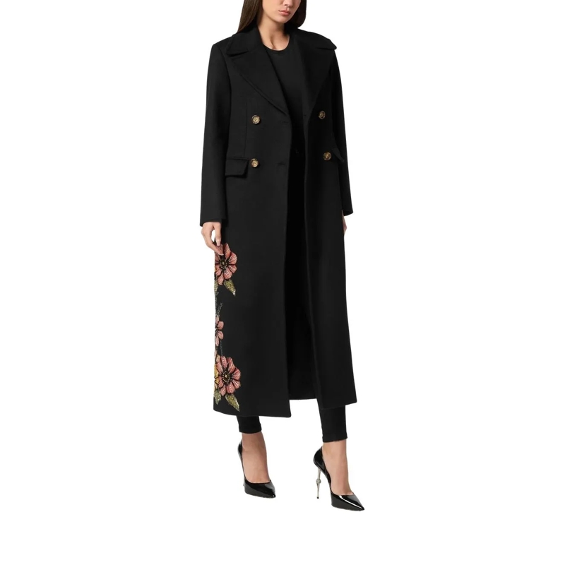 Philipp Plein Wintermantel Coat Long schwarz(Image 4)