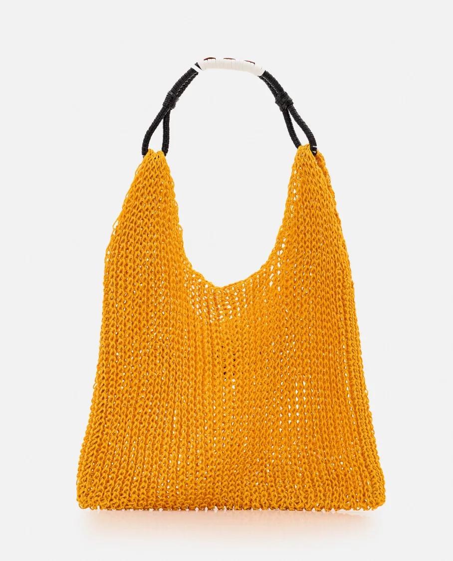 トートバッグ Plan C Orange Mesh Shopper Bag Plan C Orange Mesh Shopper Bag Tote Bag in Orange | THE LIST