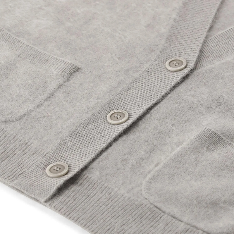 Iris von Arnim Strickjacke Strickjacke Seraphina aus Kaschmir grau(Image 3)