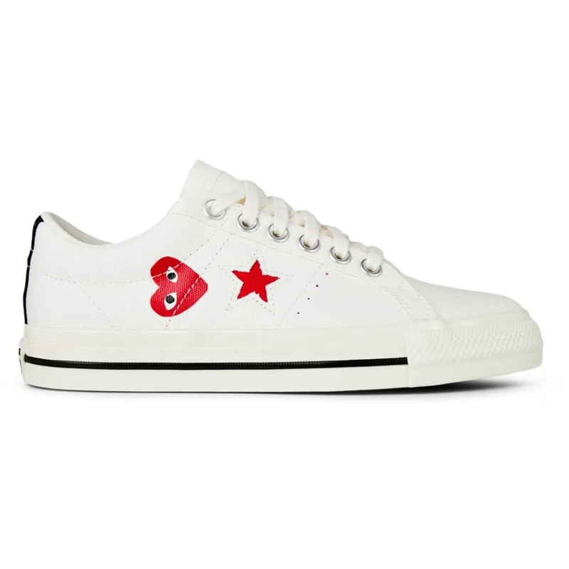Comme des Garcons Low-Top-Sneaker Comme Des Garcons Play X Converse One Star Ox Snea weiß