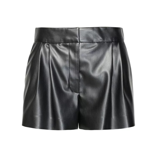 Stella McCartney Black Vegan Leather Shorts Black 