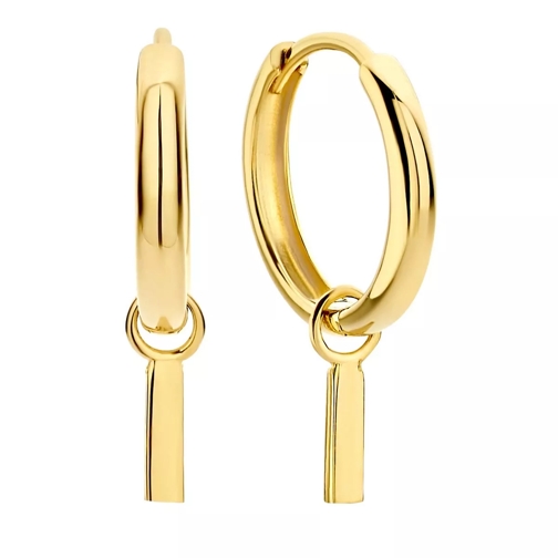Isabel Bernard Monceau Josephine 14 karat hoop earrings with rod Gold Hoop