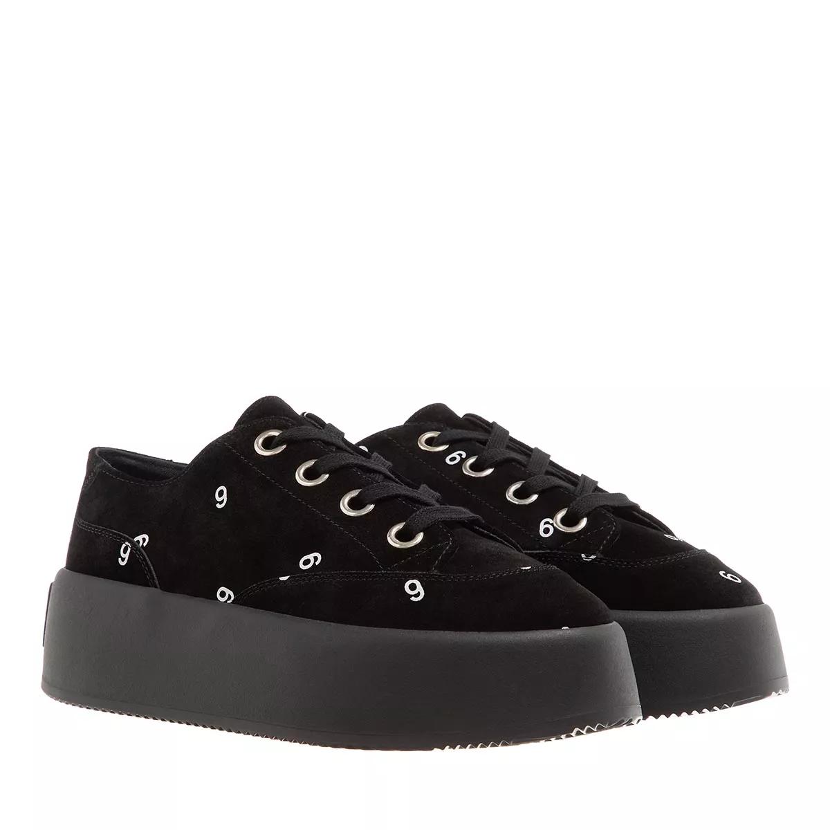 White and hot sale black platform sneakers