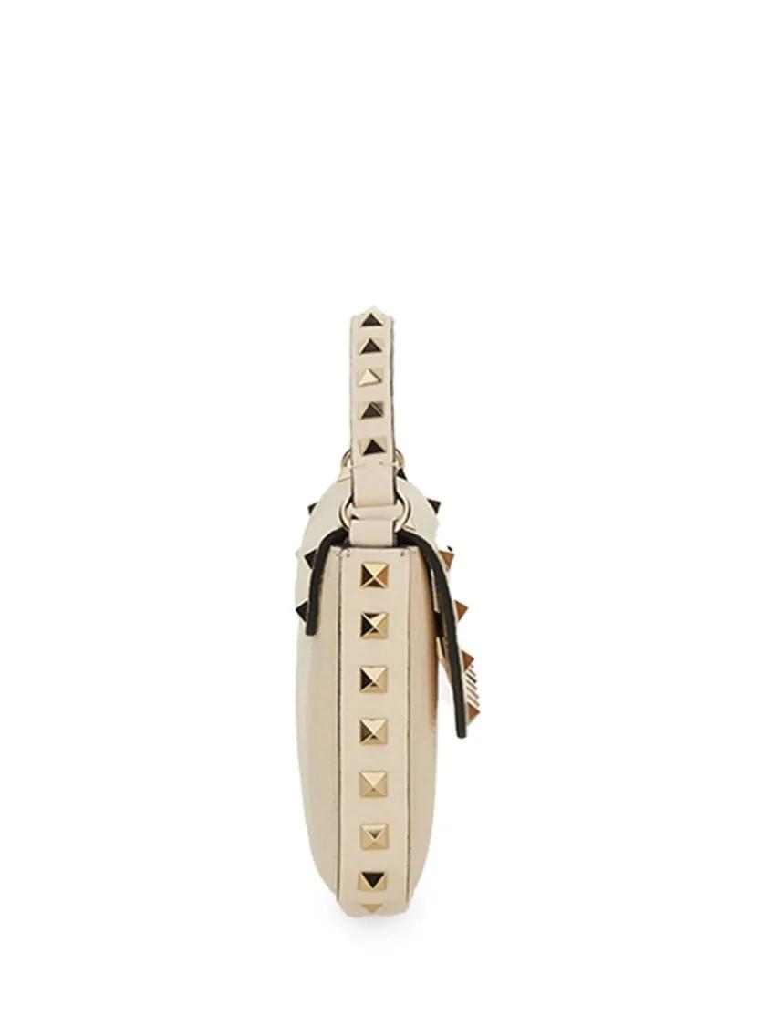 Thumbnail - Valentino Garavani Hobo Bags - Mini "Rockstud" Bag - Gr. unisize - in Beige - für Damen